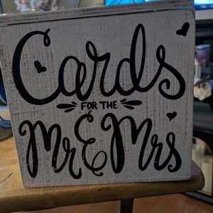 Black and White 'Cards for the Mr & Mrs' Box